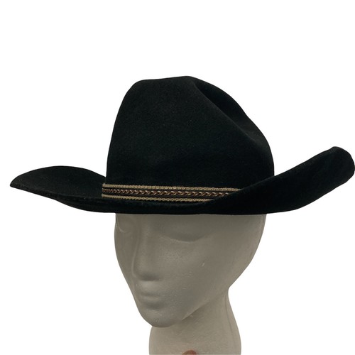 Black Wool Felt Cowboy Hat 