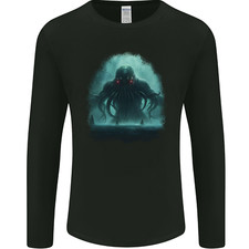 Kraken Sea Monster Cthulhu Mythology Mens Long Sleeve T-Shirt