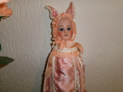 rat Antique germany doll musikbox, Easter bunny quirk music box marotte  1900-