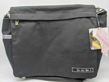 BRAND NEW - Ju-Ju-Be Better Be Messenger Diaper Bag, Black/Silver