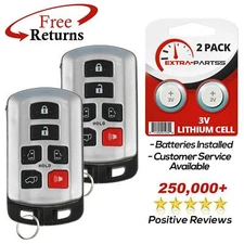 2x Remote Smart Key Fob For Toyota (HYQ14ADR)