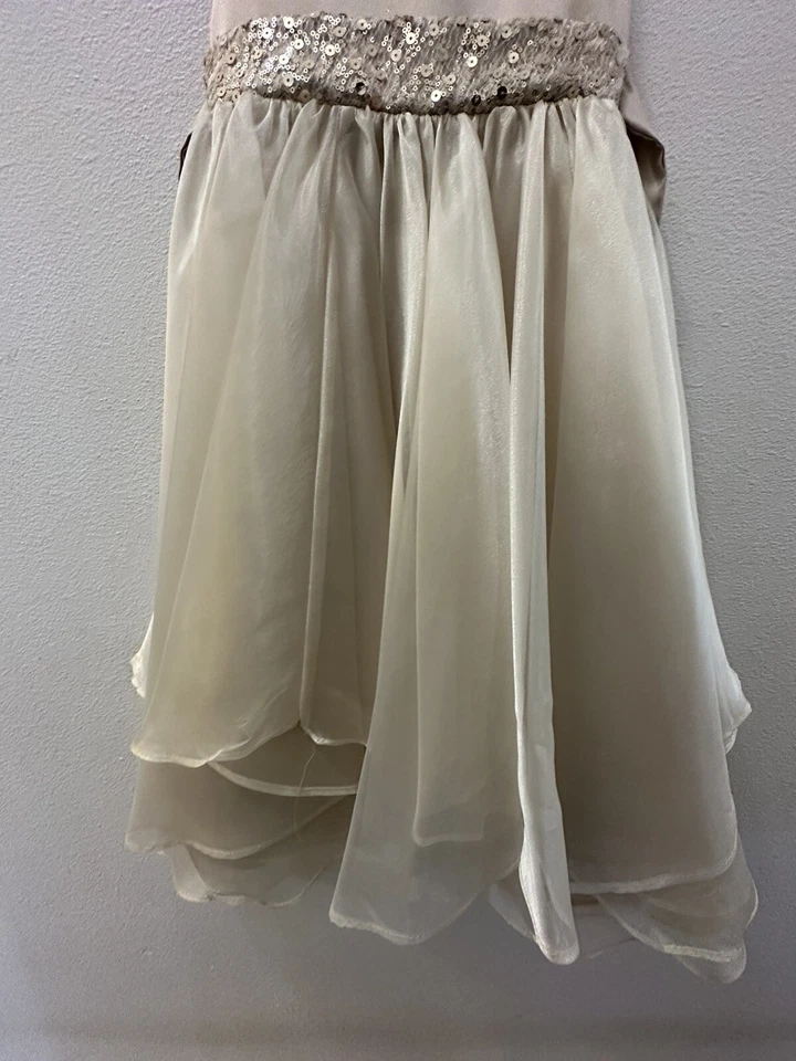 Pre-owned Wedding Sequined Flower Girls Dress Tutu Formal Girl's Evening Dress - Image 4 of 4