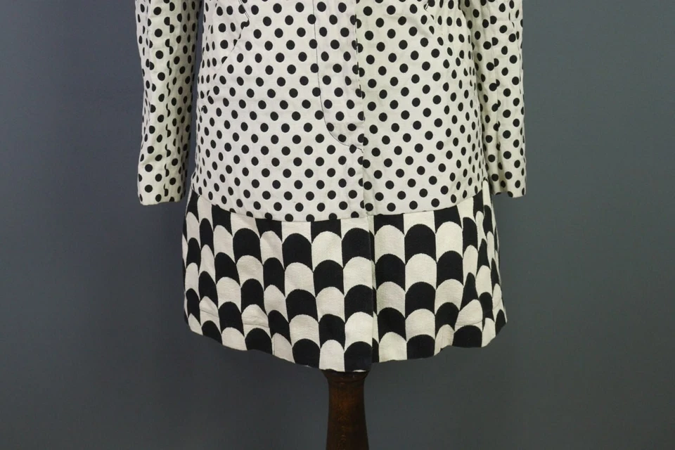 Abrigo Desigual by Christian Lacroix Blanco Punteado Talla 36 Foto 3 de 4