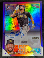 2023 Topps Chrome PURPLE REFRACTOR ROOKIE AUTO Luis Liberato 014/250