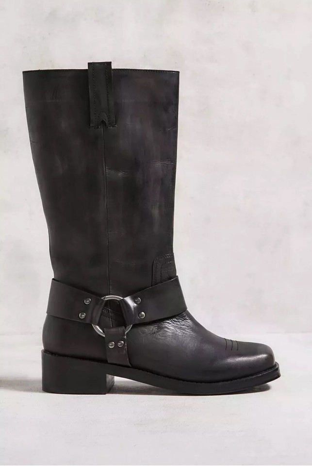 Urban Outfitters Black Harness 9336 Boots Size UK 5 eBay