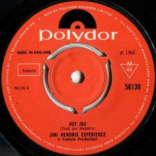 Jimi Hendrix Experience - Hey Joe, 7", (Vinyl)