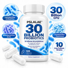 30 Billion Probiotics Capsules 120pcs - 10 Strains Digestive Gut Health Support