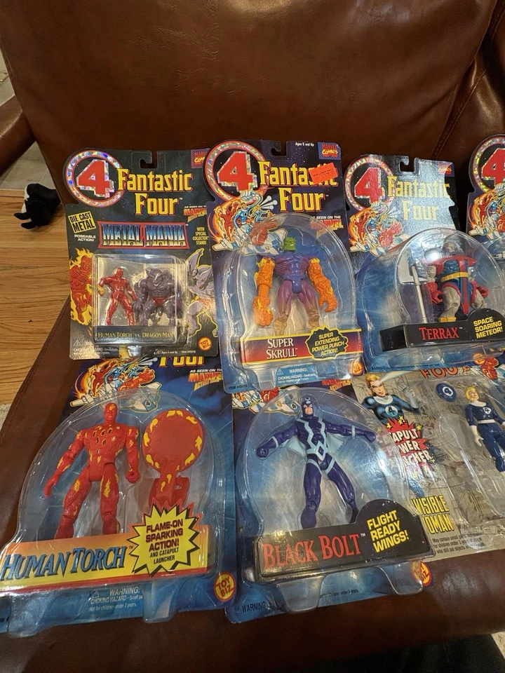Fantastic Four Huge Action Figure Lot 11 Toy Biz 1994 Vintage New In Box Sealed - Image 4 of 4