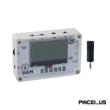 Portable Mini Morse Code Trainer Automatic CW Key w/ 2.3-in LCD Screen English