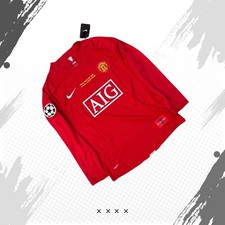 Cristiano Ronaldo #7 Jersey 2008 UCL Final Manchester United Long Sleeve Jersey