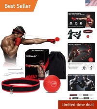 Upgraded Boxing Reflex Training Ball w/ Headband Perfect for Speed, Fight Skill
