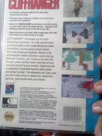 Sega CD Game 1993 Cliffhanger with Manual Booklet Tested and Working