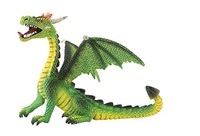 Bullyland 75593 - Spielfigur, Drache Sitzend GrüN, Ca. 11 Cm