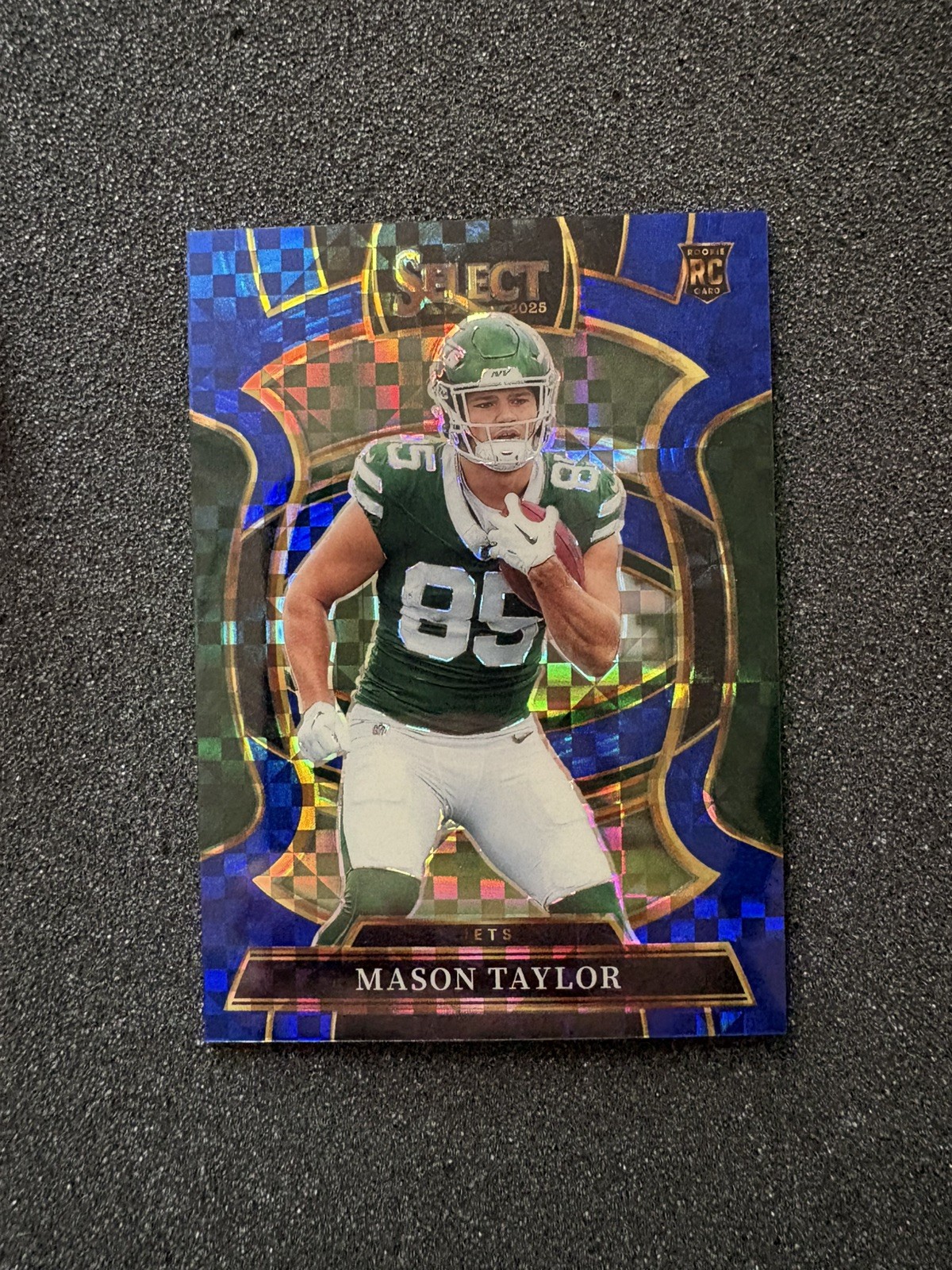 2025 Panini Select Mason Taylor RC Blue Checker /249 Concourse Rookie Jets