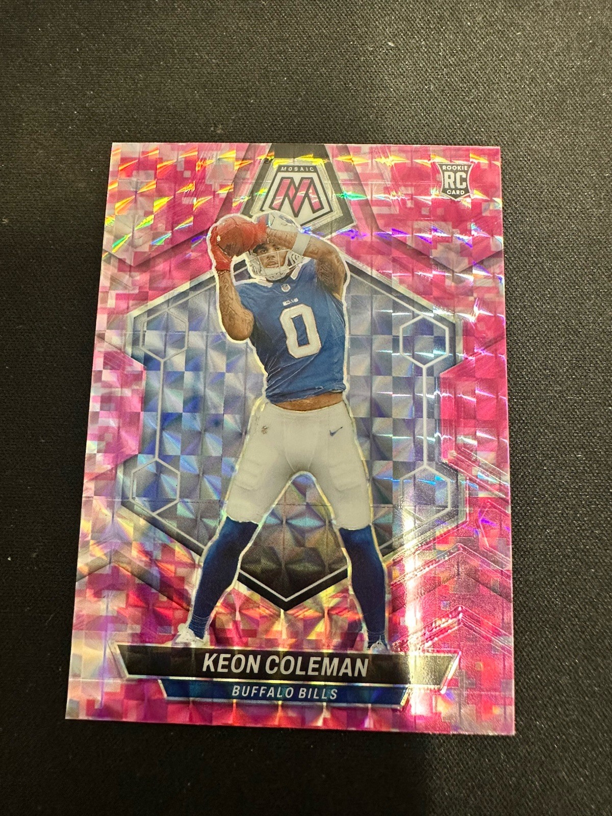 2024 Panini Mosaic - Rookies Keon Coleman #333 Camo Pink Mosaic Prizm (RC)