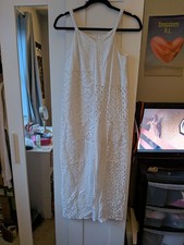 Girls White Zara Flower Mesh Jumpsuit Size 13-14