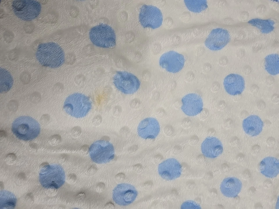 Одеяло Child of Mine Lion «Too Sweet Baby Boy» синее в горошек норковое с атласной отделкой - Изображение 2 из 4