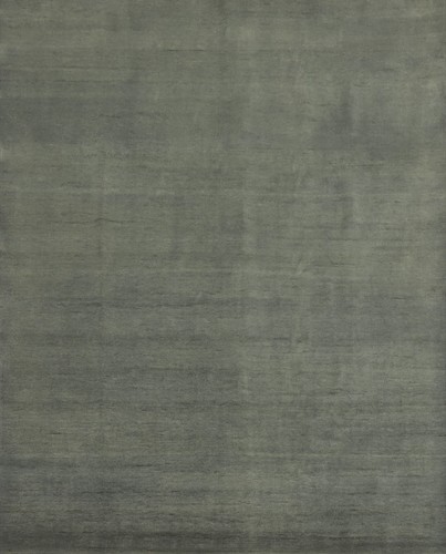 Solid Grey Gabbeh Turkish Area Rug 10x11 Ft Vegetable Dye Modern Wool Carpet - Picture 1 of 10