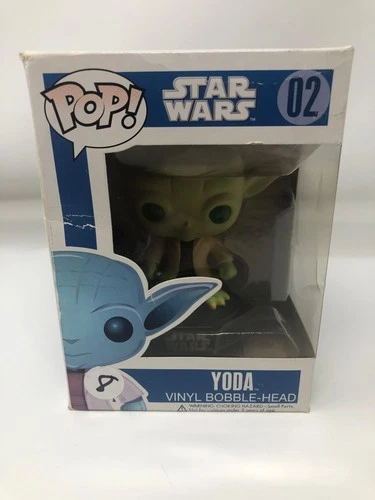 Funko POP! Star Wars Blue Box Yoda #2 Vinyl Figure DAMAGED BOX SEE PICS