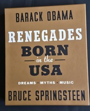Product Image: Bruce Springsteen/Barack Obama Renegades Deluxe Edition DUAL SIGNED Book