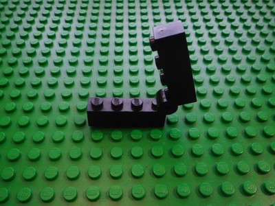 Lego Scharnierstein 655 Schwarz 1x8 Set 343 Train Ferry Vintage