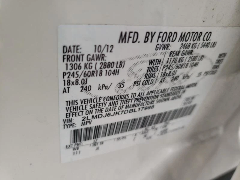 Automatic Transmission 6 Speed FWD Fits 13-18 MKT 2740923 Foto 2 de 2