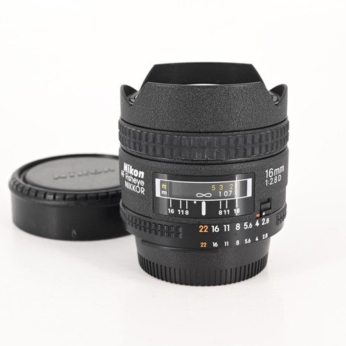 Nikon Nikkor AF 16mm f2.8 D Fisheye Lens #607