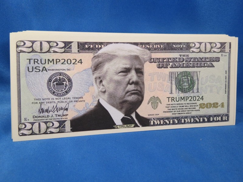 WHOLESALE LOT OF 100 DONALD TRUMP 2024 MONEY novelty President USA MAGA FELON US