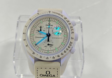 OMEGA x Swatch Mission to the Moonphase White Moon Phase