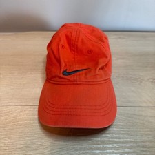 Nike Heritage 86 Adjustable Dad Hat Orange Cotton Swoosh Logo Baseball Cap Kids