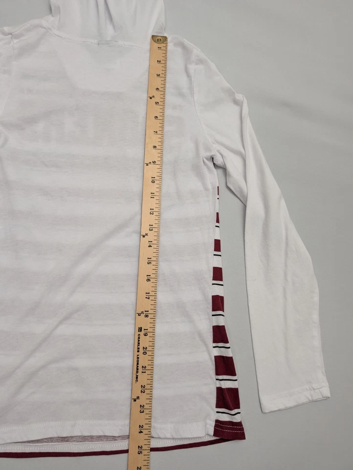 OU Sooners Hoodie Women's M White Long Sleeve T Shirt Lightweight Oklahoma  - Image 4 of 4