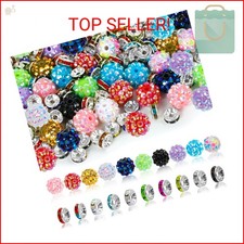 250 Pcs Beads for Pens, Focal Beads for Beadable Pens, Rhinestone Bead, Spacer B