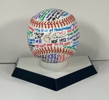 Yogi Berra Signed OAL Baseball, VCBC SuperStats, Hand Painted, 1/1, w/34 Quotes