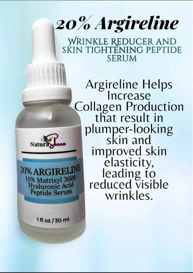 WRINKLE MIRACLE. 20% ARGIRELINE MATRIXYL 3000 VITAMIN C HYALURONIC ACID SERUM - Image 2 of 4