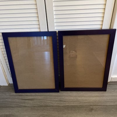 2er Set neue lila Bilderrahmen für Bilder ca. 11,25  x 16,5 