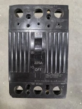 GE TQD32225 225 amp 240v  3 pole circuit breaker General Electric type no lugs