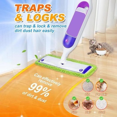 Mikrofaser Wischpad für Swiffer Power Mop Elektrischer Mopp Nachfüller Lila