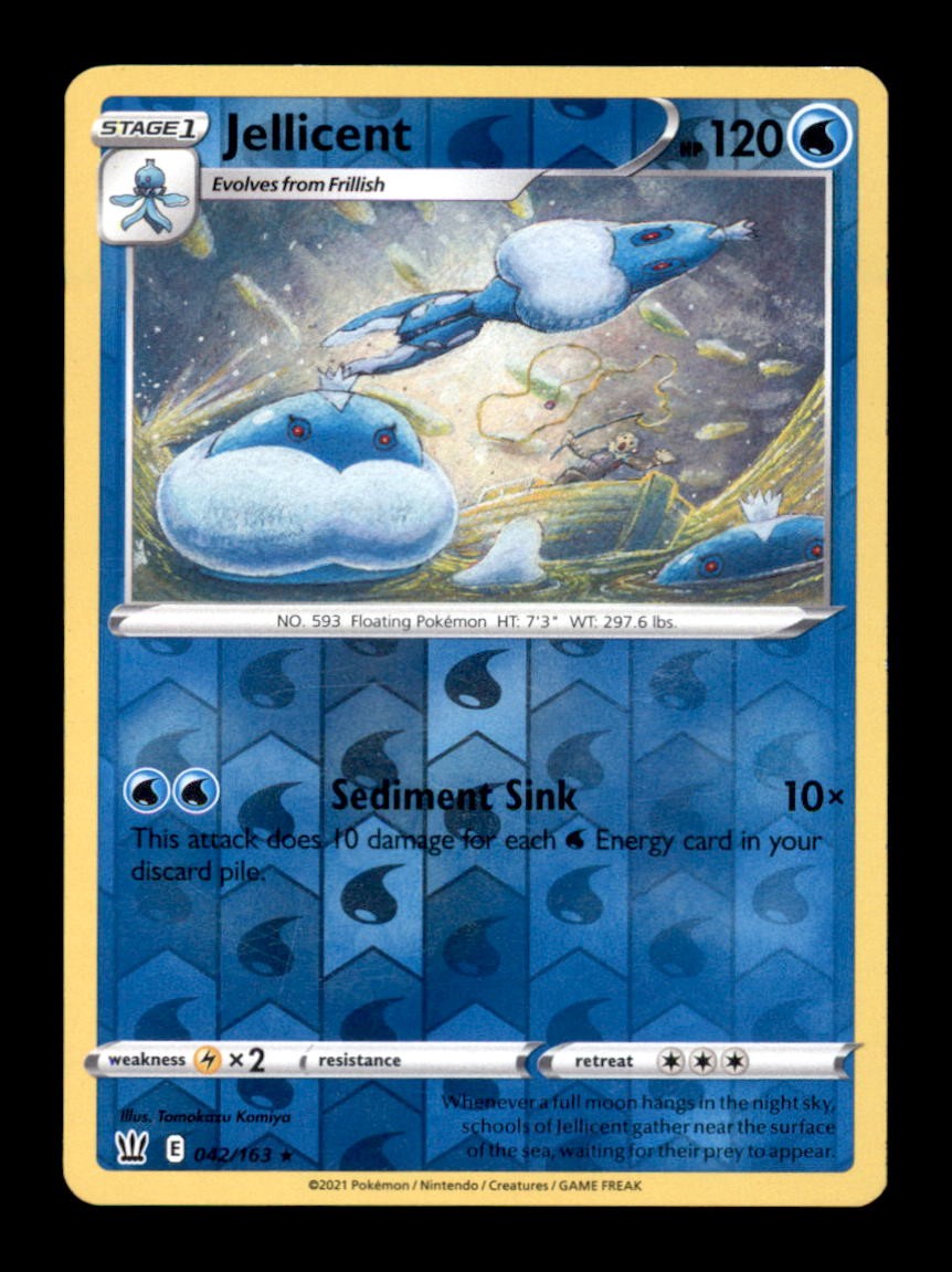 JELLICENT 042/163 R BATTLE STYLES POKEMON REVERSE HOLO LP