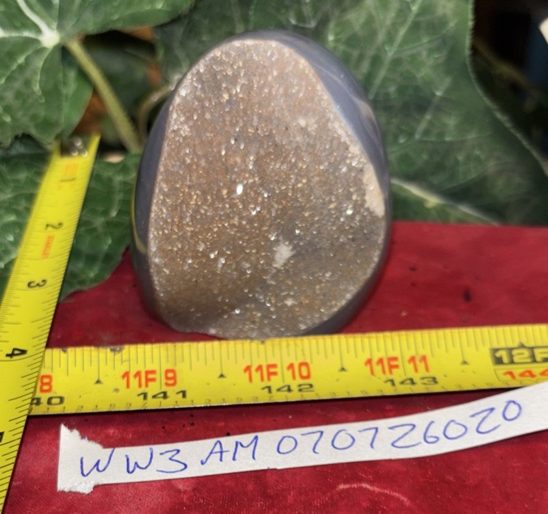 Druse Agate Cut Base 215.05 Grams