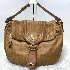 Marc Jacobs Shoulder Bag Leather Brown Authentic