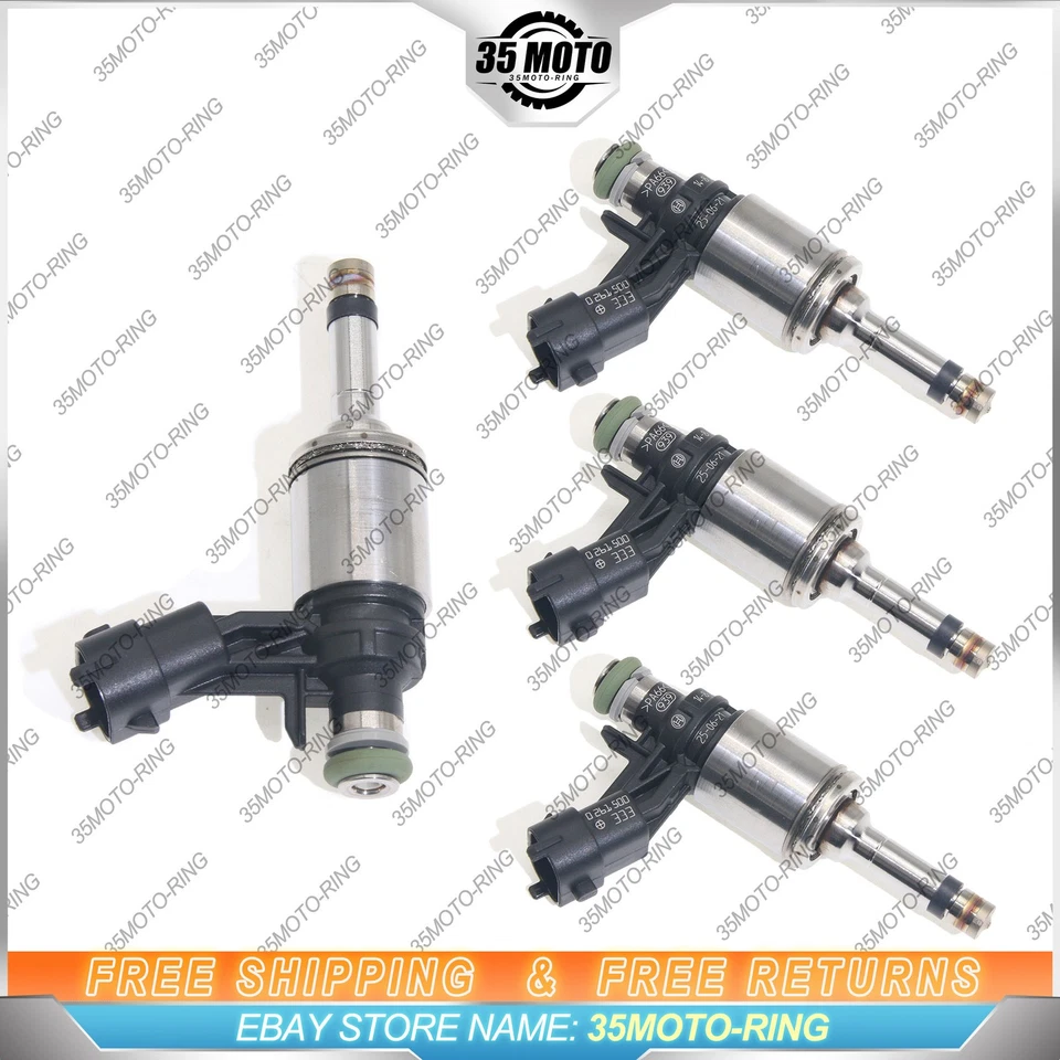 套装 (4) 燃油喷射器 FJ1140 适用于 2012 - 2016 路虎揽胜 Evoque 2.0L L4 — 第 2/4 张图片