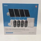 AOSU SolarCam Pro System 4 pack C7P2BH11 Solar Powered Security Camera - New