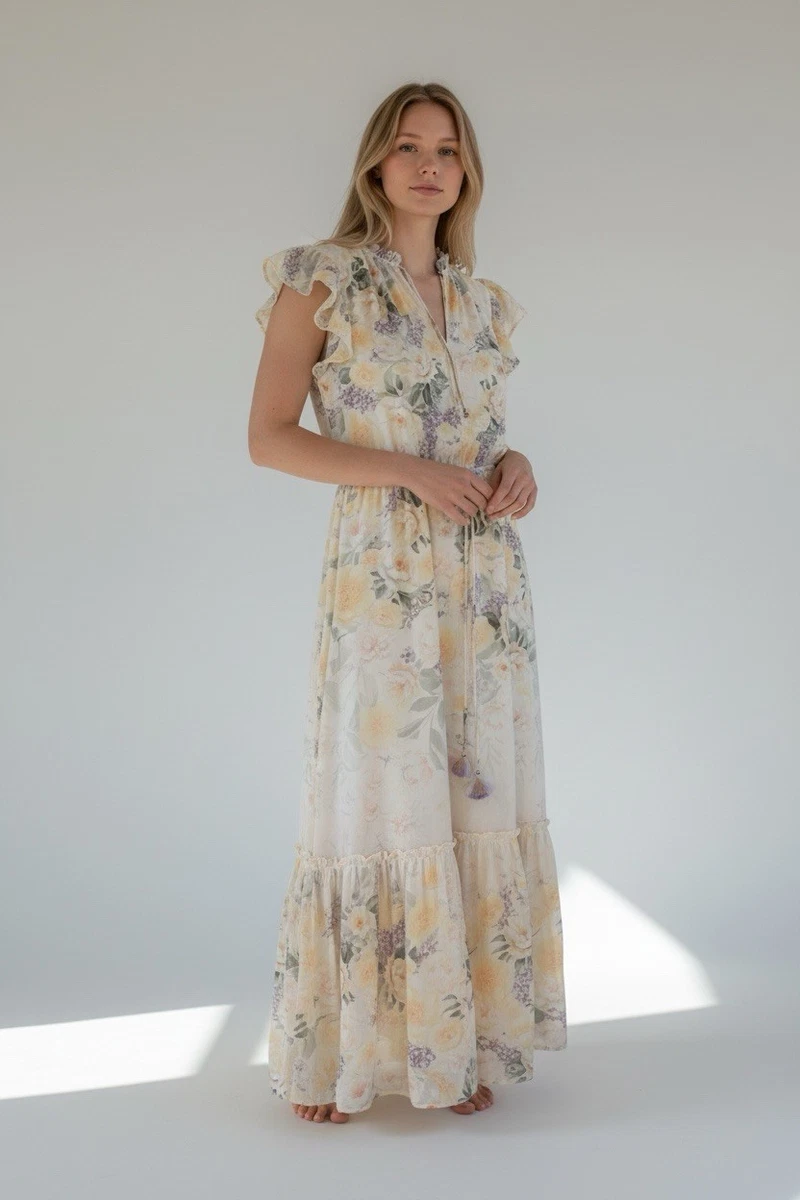 chinese dress ladies Joie Floral Midi Dress main image 0