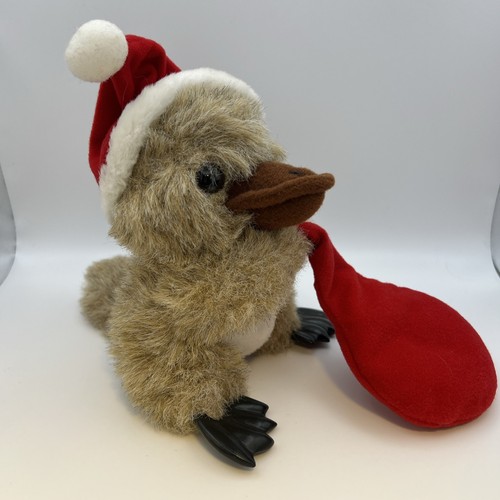 Vintage C A Toys Sydney, Australien, Korea, Stofftier Weihnachten Schnabeltier
