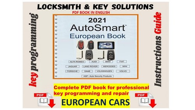 #ad #ad PDF book IMMO European cars immobilization system coding car keys smart key $11.99