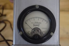 Triplett Model 221 D.C. Milliamperes Ammeter Metal Case Vintage Tested