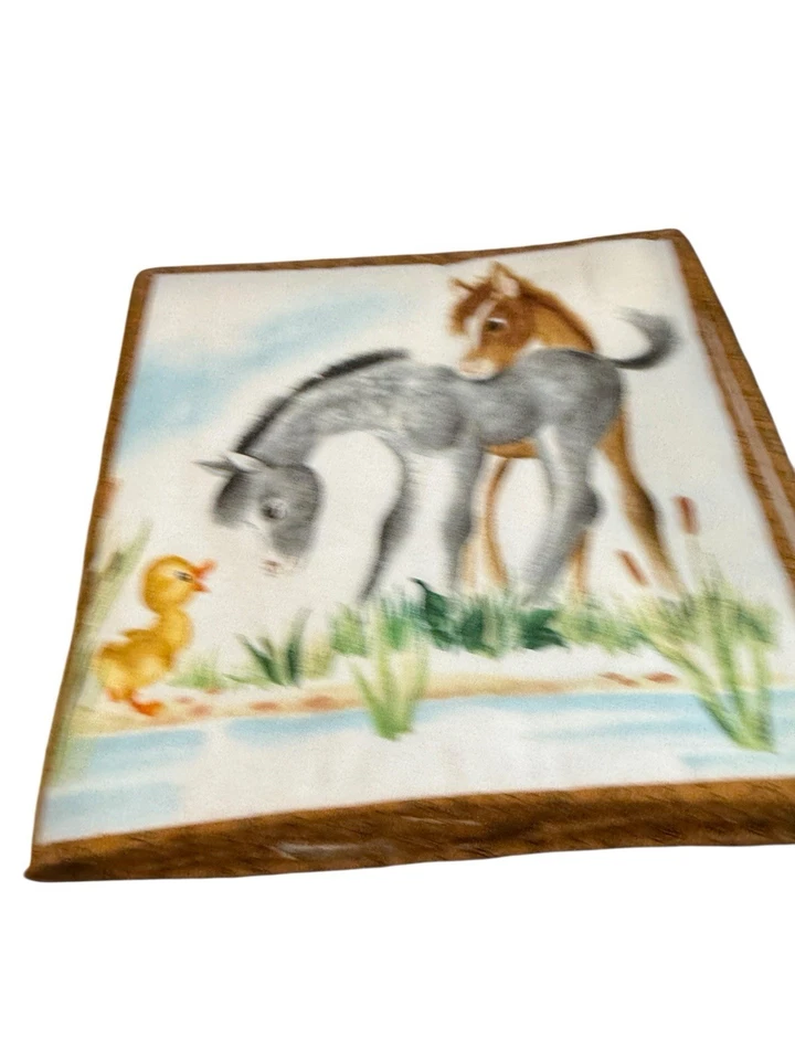 Little Golden Books Cloth The Fuzzy Duckling Cut and Sew Completed Needs Repair - Image 2 of 4