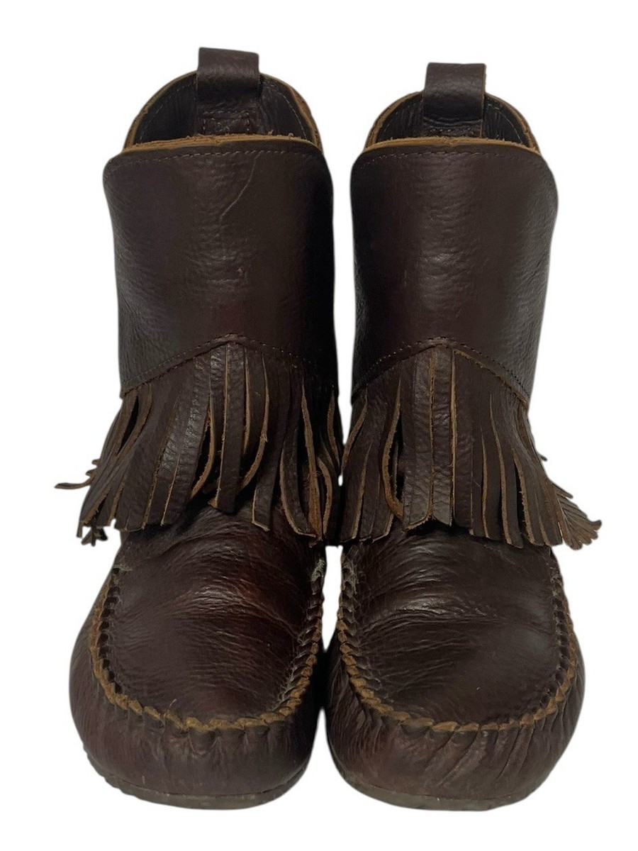 Manitobah Mukluks Boot Women Size 6 Okotoks Brown Leather  display picture 1