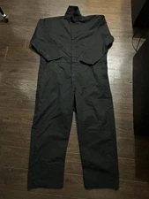 Red Kap Coveralls Mens 54 RG Black Full Zip Utility Jumpsuit Workwear