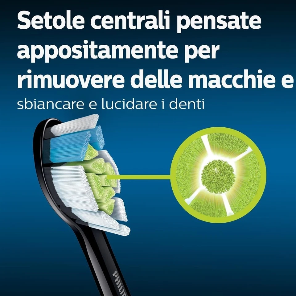 Philips Sonicare HX6064/11 Pack da 4 Testine di Ricambio W2 Optimal White Standa - Immagine 3 di 4